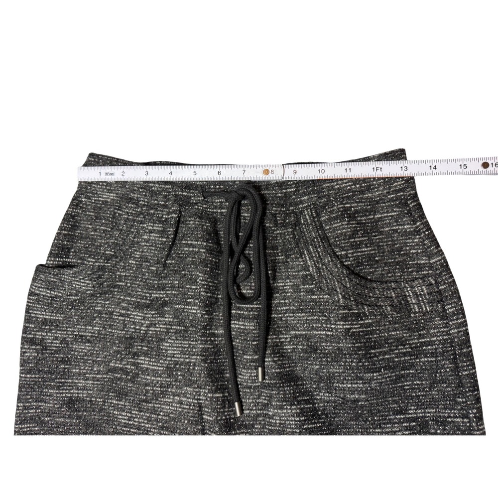 NWT Loft Women's XS Marled Knit Skirt Black White Drawstring Pockets 22366702 - Picture 5 of 7